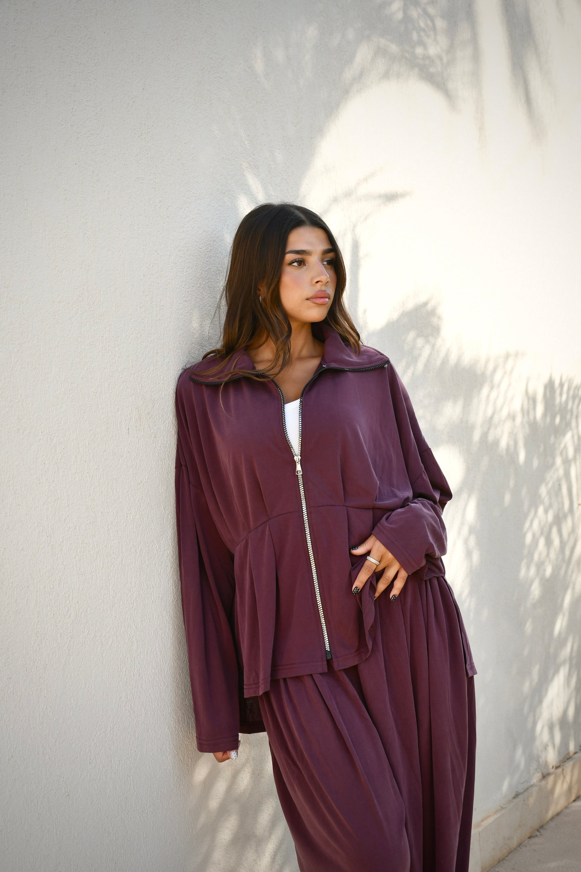 Oysho set in burgundy