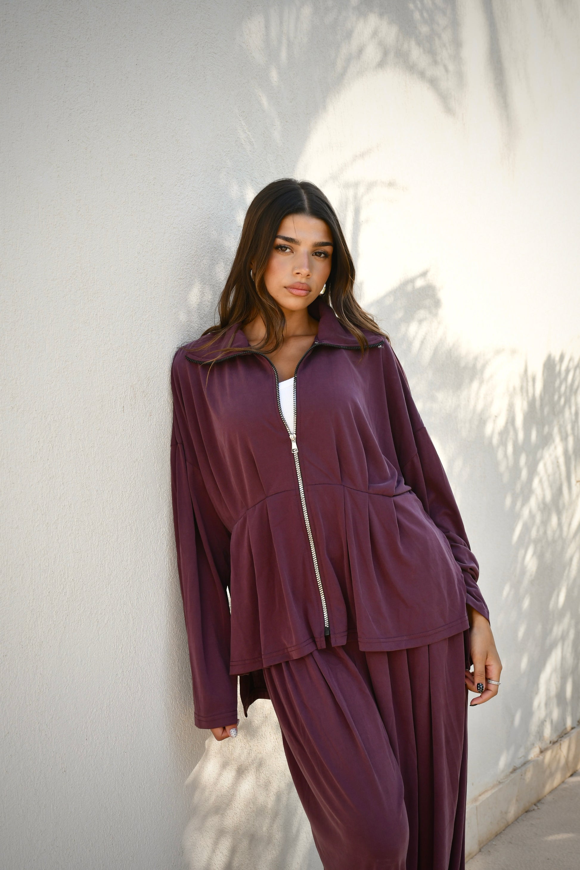Oysho set in burgundy