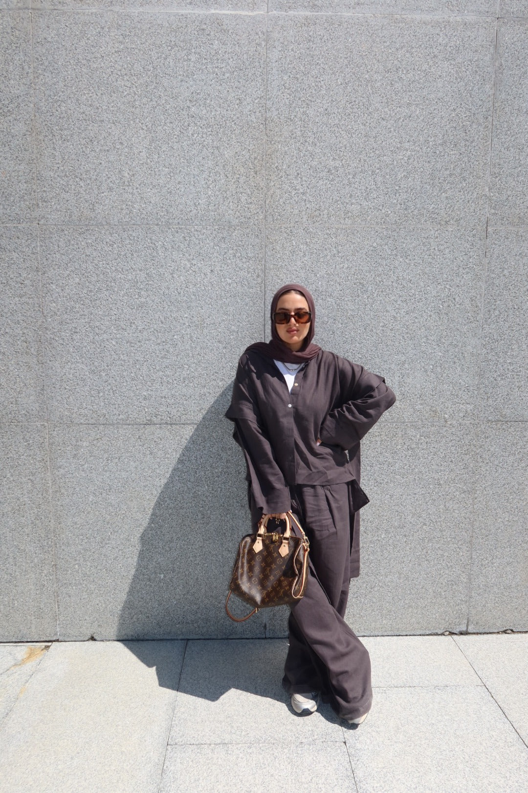 Grey linen set